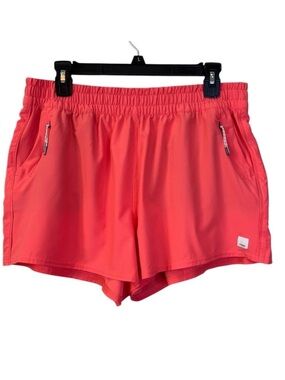 Vuori Dash Shorts Orange XL Extra Large 2.5" Inseam Unlined Athletic Gym